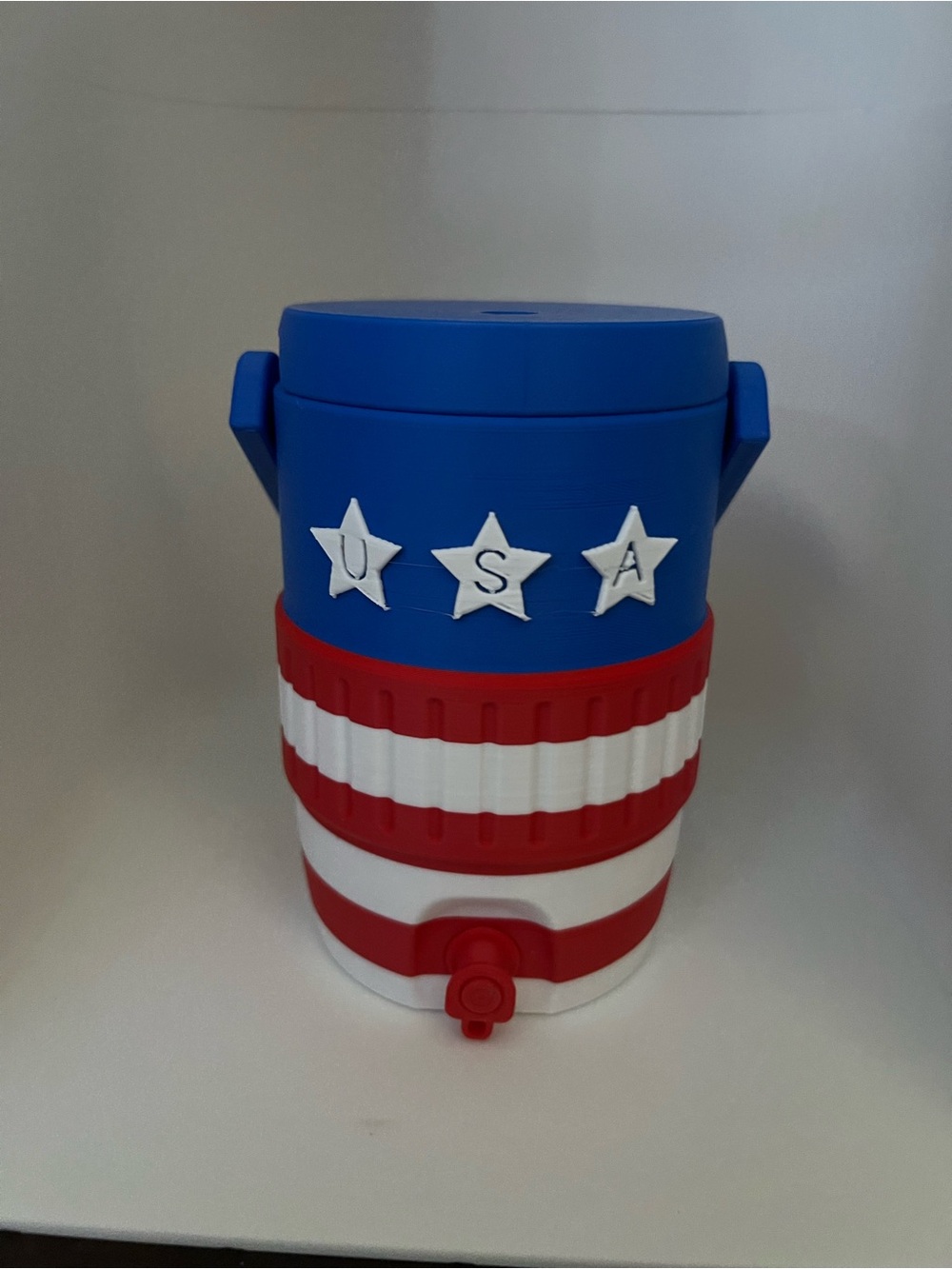 Custom Design - USA Theme Cooler Can Holder 12 oz by 3d print